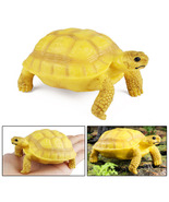Yellow Shell Russian Tortoise Plastic Animal Model Educational Toy for Kids - $9.89+