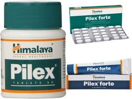 Himalaya Pilex Forte Ointment 30g + Himalaya Pilex 60 Tabs + Pilex Forte... - $30.75