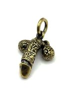 4Pcs Lucky Brass Penis Charm Keychain - Rub for Good Fortune! Gig Gift P... - $22.95