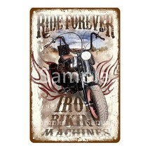 Retro Super Motor  Tin Signs Vintage Motorcycles Poster Motor Cycle Shop... - $52.93