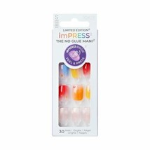 KISS imPRESS No Glue Needed Press On Nails  Design  Proud Ally  Multicolor  - $174.76 MXN