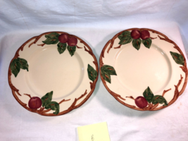 2 Franciscan 9.5 Inch Red Apple Luncheon Plates Mint Lot B - $19.99