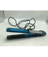 Conair InfinitiPRO 1&quot; Hair Straightener Tourmaline Ceramic Flat Iron Blue - $18.99