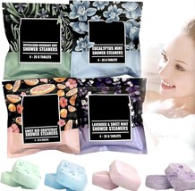 Shower Steamers Aromatherapy Variety Pack of 16 Shower Bombs with Essential Oils - £38.24 GBP