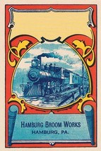Steam Engine Broom Label - $19.97