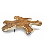 Coffee Table Holz Solid To 160 CM Tree Pane Living Room Table Wooden Tab... - $1,712.40