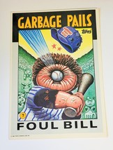 Garbage Pail Kids Foul Bill GPK Card 1986 GIANT Size #4 - $9.95
