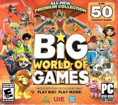 Big World of Games (Over 50 complete Games) (2PC-DVDs, 2014) - NEW in Jewel Case - £5.49 GBP