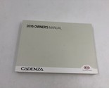 2016 Kia Cadenza Owners Manual OEM A03B19079 - $26.09