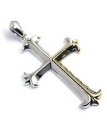 925 Sterling Silver Large Cross Pendant for Men - £276.33 GBP