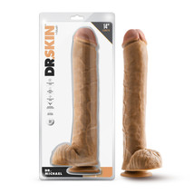 Dr. Skin Dr. Michael 14&quot; Dildo With Balls Tan - £45.22 GBP