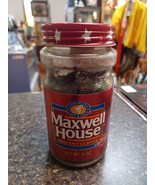 Vtg Maxwell House Instant Coffee 4 Oz Glass Jar Star Tin Lid Prop - €17,18 EUR