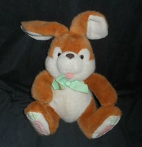 Vintage Commonwealth Brown Bunny Rabbit Carrot Feet Stuffed Animal Plush Toy - £18.67 GBP