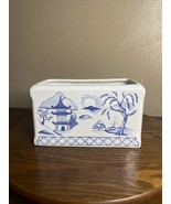 Vintage PRINCESS HOUSE Ceramic Wall Pocket Planter Vase ORIENTAL PAGODA ... - $23.36