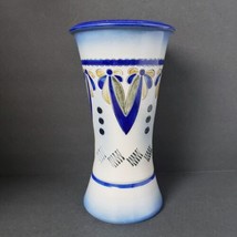 Handarbeit Gray &amp; Blue Hand-Thrown 9.75  Stoneware Vase Made in Germany - $35.07