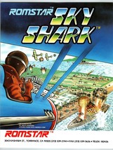 Sky Shark Arcade Game Flyer Original Video Artwork  1987 Retro Planes Air Battle - £29.32 GBP