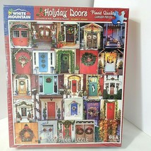 NEW SEALED Christmas Holiday Doors Puzzle 1000 pc Wreaths Garland Decora... - £29.23 GBP