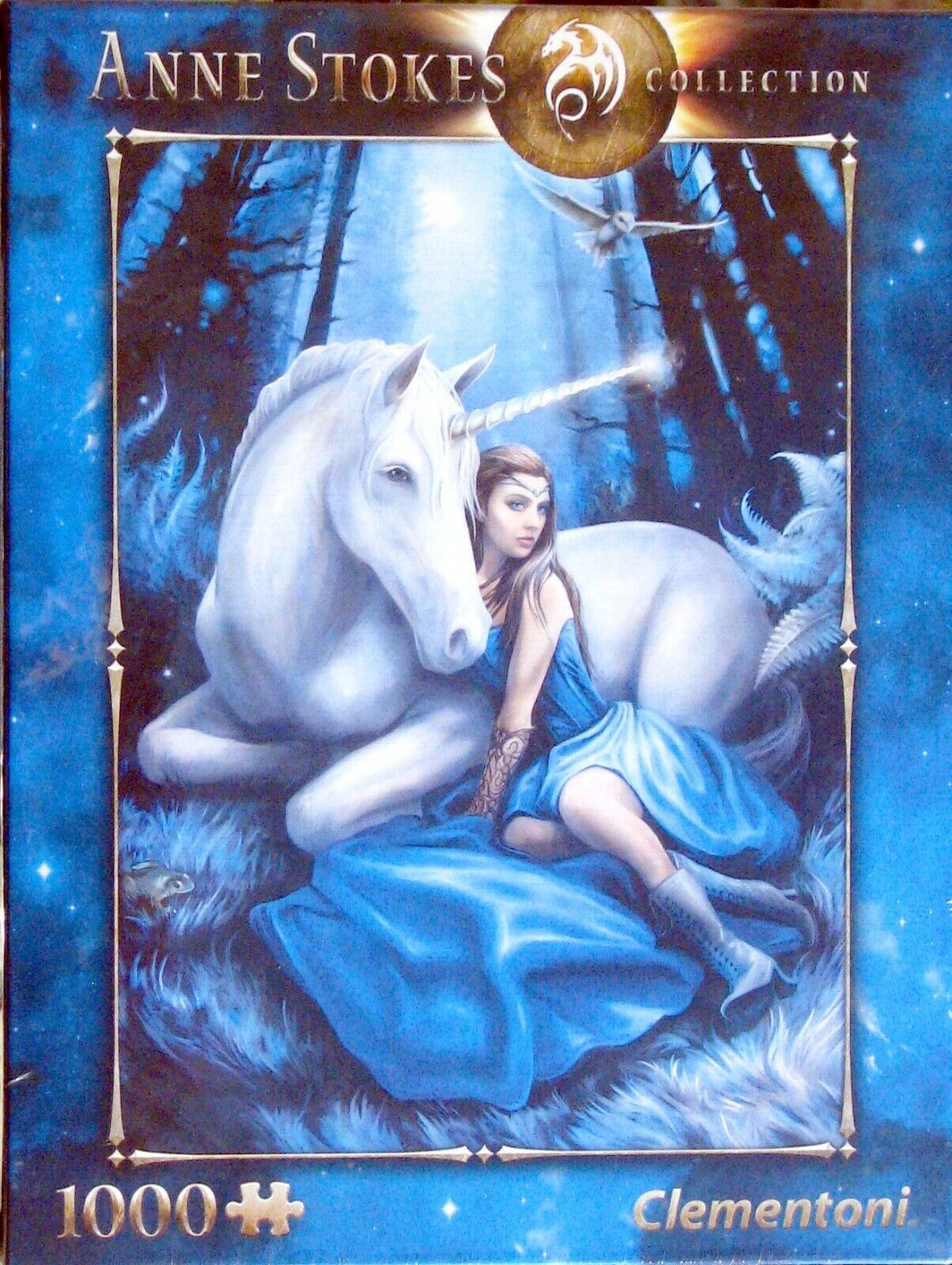 Primary image for Clemontoni Anne Stokes Blue Moon 1000 pc Jigsaw Puzzle Fantasy