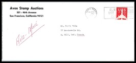 1973 US Ad Cover - Avon Stamp Auctions, San Francisco, California M3  - £2.36 GBP