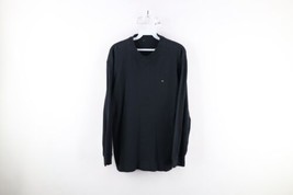 Vtg Southpole Mens Medium Faded Thermal Waffle Knit Long Sleeve T-Shirt Black - £31.61 GBP