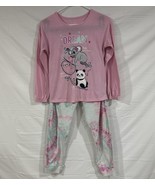 Wonder Nation Girls Fleece Dream Koala Sloth Panda Pajama Set Size L 10-12 - $9.36