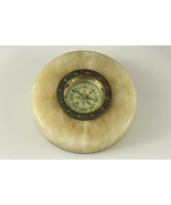 Vintage Desk Paperweight Directional COMPASS Mounted in Marble WNN Taiwan - £14.03 GBP