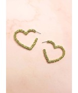 Heart Hoops. Heart Hoop Earrings. Gold Heart Hoop Earrings. Cluster Earr... - £15.93 GBP
