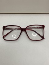 VTG New St. Moritz Midtown Boxy Red Plastic RX Eyeglass Frames  57-16-145 - $20.00