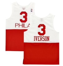 ALLEN IVERSON Autographed Philadelphia 76ers White / Red Jersey FANATICS - $429.00