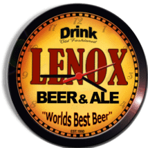 LENOX BEER and ALE BREWERY CERVEZA WALL CLOCK - $29.99