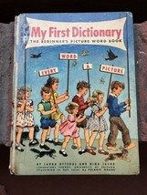Vintage 1948 My First Dictionary The Beginners Picture Word Book Illustrated HC - £7.42 GBP