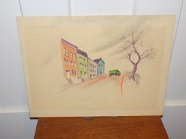 Vintage Original Illustration by Roger Duvoisin Green Truck Heading Home... - $2,823.89 MXN