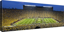 Replay Photos Université De Michigan Stadium Toile Panorama, 9 &quot; x 27 &quot; - £52.21 GBP