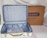 Vintage American Tourister Tiara Suitcase White Blue Inside Hard/Key in ... - $129.99