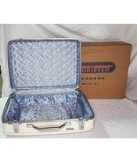 Vintage American Tourister Tiara Suitcase White Blue Inside Hard/Key in ... - £101.86 GBP