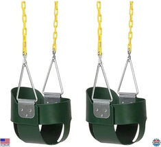 Set of 2  Jungle Gym Kingdom Full Bucket Toddler Swing Seats with Durabl... - $96.88