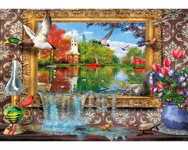 country animals flying wild ducks nature lake ceramic tile mural backsplash - £46.68 GBP+