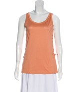 Helmut Lang Vintage Archival Coral Pink Lace Up Cut Out Side Tank Top 46 L - $99.99