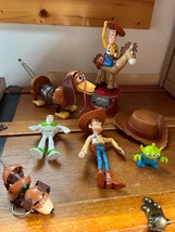 Lot of Plastic &amp; Rubber Disney Pixar TOY STORY Movie Character Play Figures Grea - £10.43 GBP