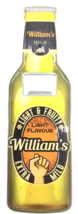 William&#39;s William Gift Idea Fathers Day Personalised Magnetic Bottle Ope... - £4.92 GBP