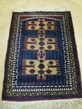 3&#39; X 4&#39; Vintage Handmade Balouchi Balouch Tribal Wool Rug Nice - £200.83 GBP