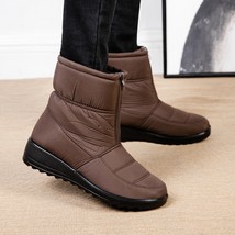 New Platform Waterproof Snow Boots Women Winter Thick Plush Ankle Boots Woman No - £29.45 GBP