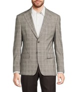 Tallia Verdello Men&#39;s Slim-Fit Wool Blend Suit Separate Jacket Cream/Bro... - $987.62 MXN