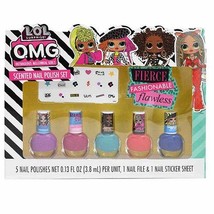 L.O.L Surprise O.M.G 7 Pieces Complete Beauty Gift Set (Scented Nail Polishes Se - £8.05 GBP