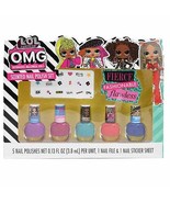L.O.L Surprise O.M.G 7 Pieces Complete Beauty Gift Set (Scented Nail Pol... - $13.70 CAD