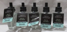 White Barn Bath &amp; Body Works Wallflower Bulb Lot Set Of 5 Walk In The Woods - $46.93