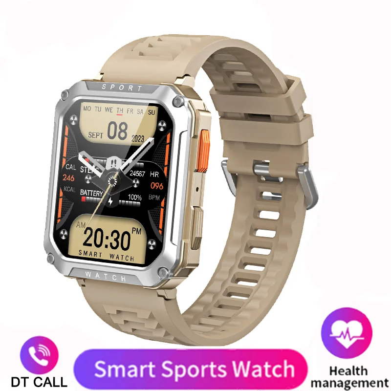Outdoor Military Smart Watch Men Bluetooth Call Smartwatch GPS Sport Wat... - £39.35 GBP