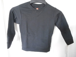 Boys Hanes  Sweat Shirt Black Size XS 4/5  NEW - £7.16 GBP