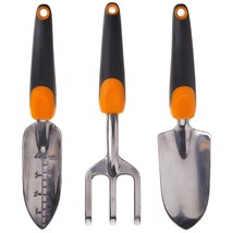 Fiskars 384490-1001 Ergo Garden Tool Set, Regular Package, Black/Orange - £34.47 GBP