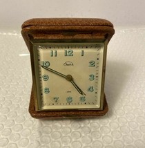 Vintage Enver Clock &amp; Watch Company Travel Alarm Clock Fold Closed Germany - 195 - £16.78 GBP